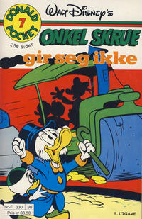 Cover for Donald Pocket (Hjemmet / Egmont, 1968 series) #7 - Onkel Skrue gir seg ikke [5. opplag Reutsendelse 330 90]