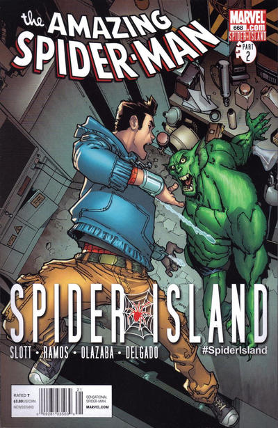 Cover for The Amazing Spider-Man (Marvel, 1999 series) #668 [Direct Edition]