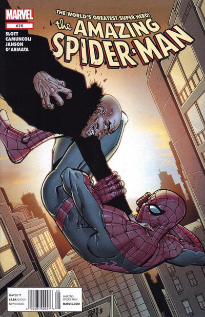 Cover for The Amazing Spider-Man (Marvel, 1999 series) #675 [Newsstand]