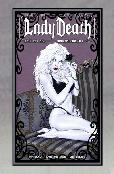 Cover for Lady Death Origins: Cursed (Avatar Press, 2012 series) #1 [Phoenix Comic-con Friday Variant]