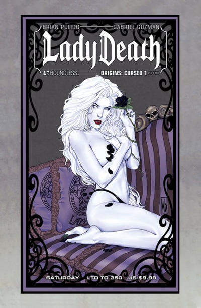 Cover for Lady Death Origins: Cursed (Avatar Press, 2012 series) #1 [Phoenix Comic-con Saturday variant]