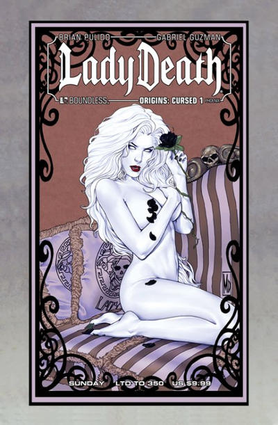 Cover for Lady Death Origins: Cursed (Avatar Press, 2012 series) #1 [Phoenix Comic-con Sunday variant]