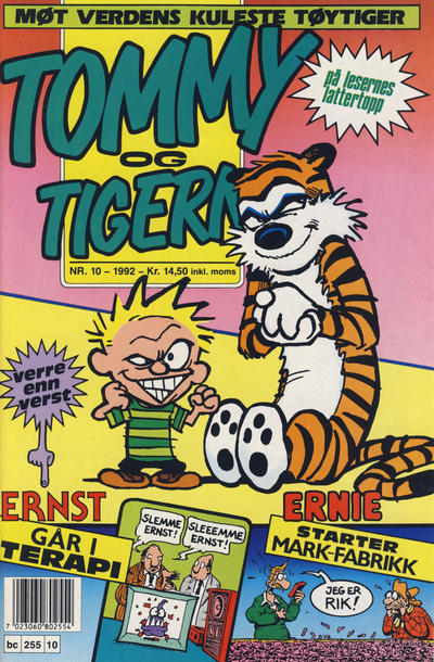 Cover for Tommy og Tigern (Bladkompaniet / Schibsted, 1989 series) #10/1992