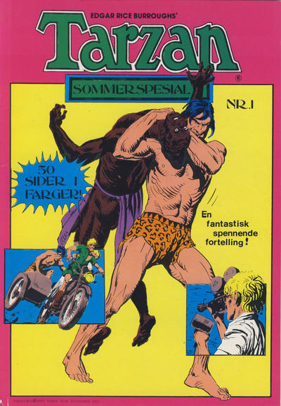 Cover for Tarzan album (Atlantic Forlag, 1977 series) #1 [1983] - Tarzan sommerspesial