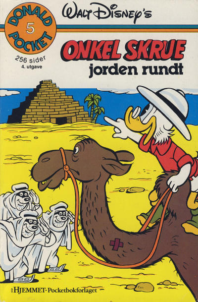 Cover for Donald Pocket (Hjemmet / Egmont, 1968 series) #5 - Onkel Skrue jorden rundt [3. opplag]