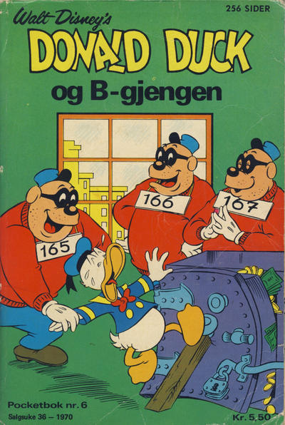 Cover for Donald Pocket (Hjemmet / Egmont, 1968 series) #6 - Donald Duck og B-gjengen [1. opplag]