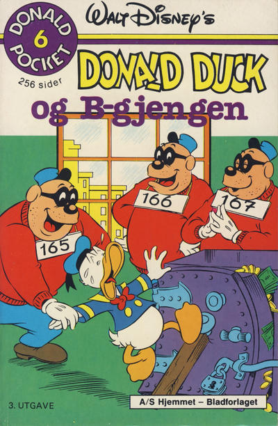 Cover for Donald Pocket (Hjemmet / Egmont, 1968 series) #6 - Donald Duck og B-gjengen [3. opplag]