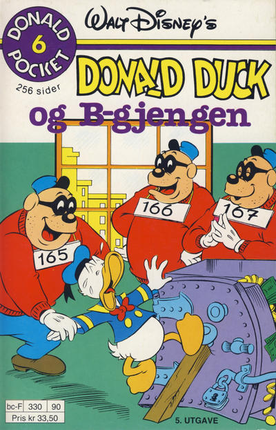 Cover for Donald Pocket (Hjemmet / Egmont, 1968 series) #6 - Donald Duck og B-gjengen [5. opplag Reutsendelse 330 90]