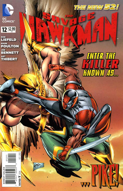 Cover for The Savage Hawkman (DC, 2011 series) #12