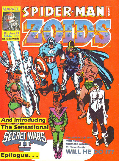 Cover for Spider-Man and Zoids (Marvel UK, 1986 series) #46