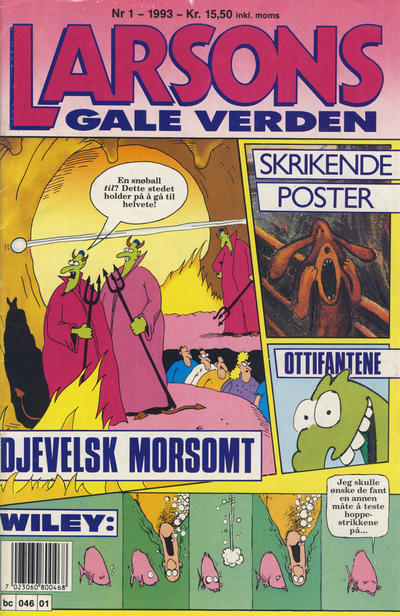 Cover for Larsons gale verden (Bladkompaniet / Schibsted, 1992 series) #1/1993