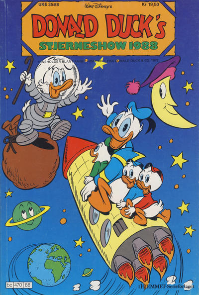 Cover for Donald Ducks Show (Hjemmet / Egmont, 1957 series) #[60] - Stjerneshow 1988