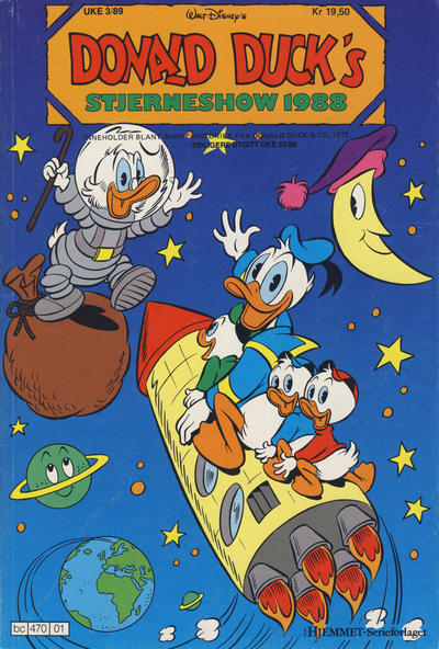 Cover for Donald Ducks Show (Hjemmet / Egmont, 1957 series) #[60] - Stjerneshow 1988 [Reutsendelse]