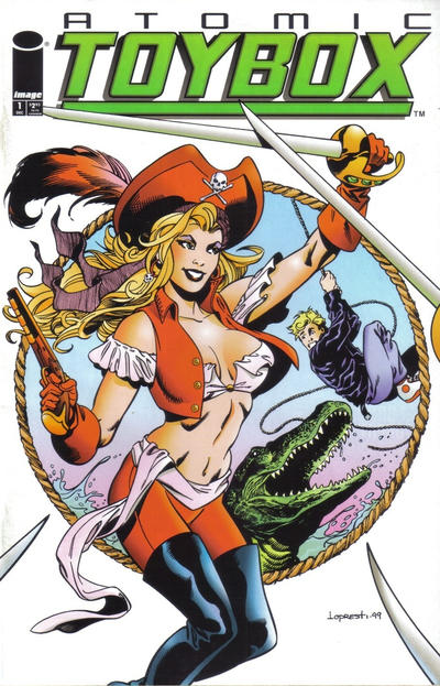 Cover for Atomic Toybox (Image, 1999 series) #1 [Pirate Girl Cover]