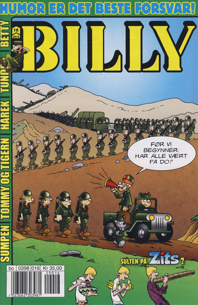 Cover for Billy (Hjemmet / Egmont, 1998 series) #16/2012