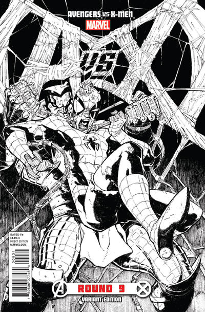 Cover for Avengers vs. X-Men (Marvel, 2012 series) #9 [Stegman Sketch Variant]