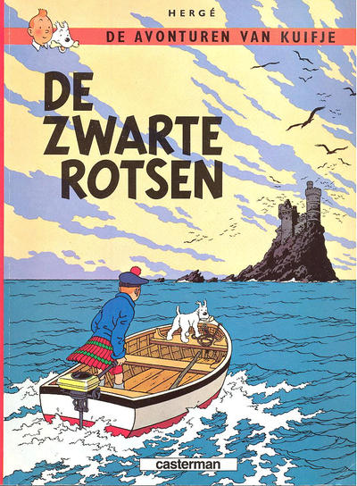 Cover for De avonturen van Kuifje (Casterman, 1961 series) #6 - De zwarte rotsen [herdruk 19??]