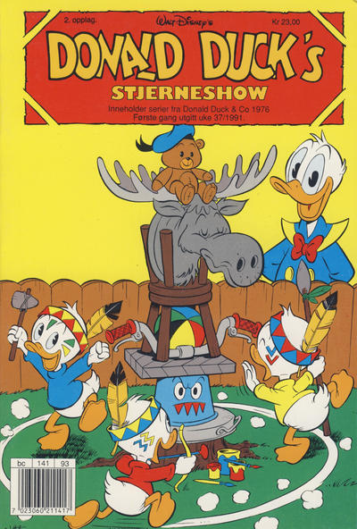 Cover for Donald Ducks Show (Hjemmet / Egmont, 1957 series) #[72] - Stjerneshow 1991 [Reutsendelse (2. opplag)]