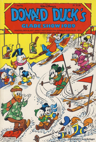 Cover for Donald Ducks Show (Hjemmet / Egmont, 1957 series) #[62] - Glade show 1989 [Reutsendelse (2. opplag)]