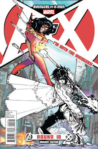 Cover for Avengers vs. X-Men (Marvel, 2012 series) #10 [Avengers Team Variant]