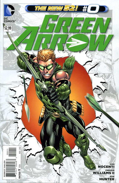 Cover for Green Arrow (DC, 2011 series) #0 [Direct Sales]