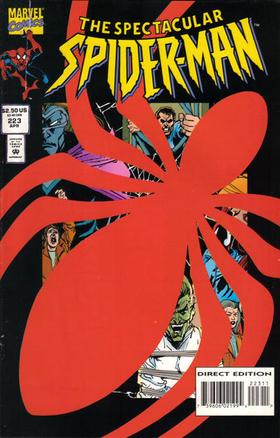 Cover for The Spectacular Spider-Man (Marvel, 1976 series) #223 [Direct Edition - Standard]