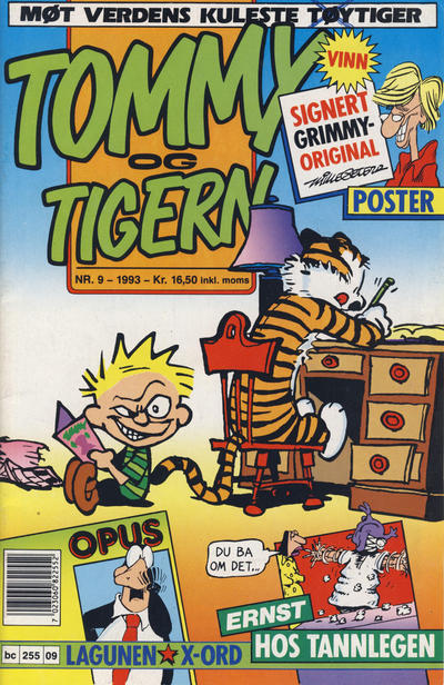 Cover for Tommy og Tigern (Bladkompaniet / Schibsted, 1989 series) #9/1993