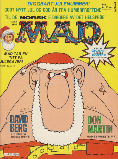 Cover for Norsk Mad (Semic, 1981 series) #4/1981