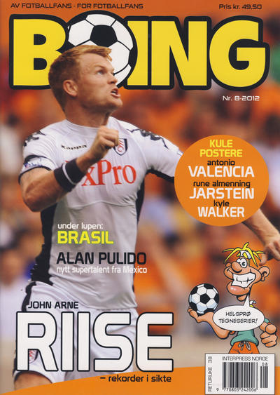 Cover for Boing (Serieforlaget / Se-Bladene / Stabenfeldt, 1984 series) #8/2012 [Salgsutgave]