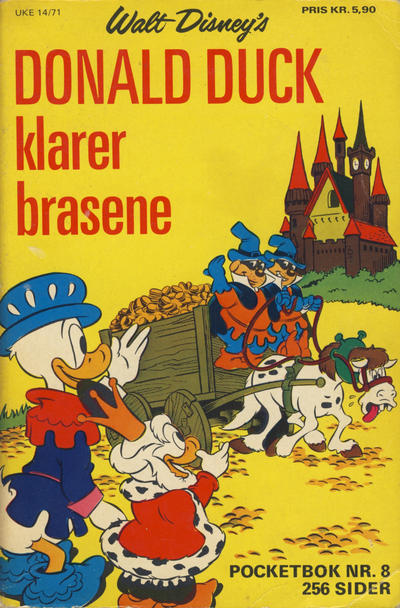 Cover for Donald Pocket (Hjemmet / Egmont, 1968 series) #8 - Donald Duck klarer brasene [1. opplag]