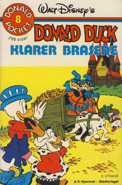 Cover for Donald Pocket (Hjemmet / Egmont, 1968 series) #8 - Donald Duck klarer brasene [2. opplag]