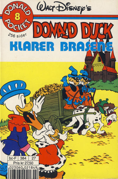 Cover for Donald Pocket (Hjemmet / Egmont, 1968 series) #8 - Donald Duck klarer brasene [3. opplag]