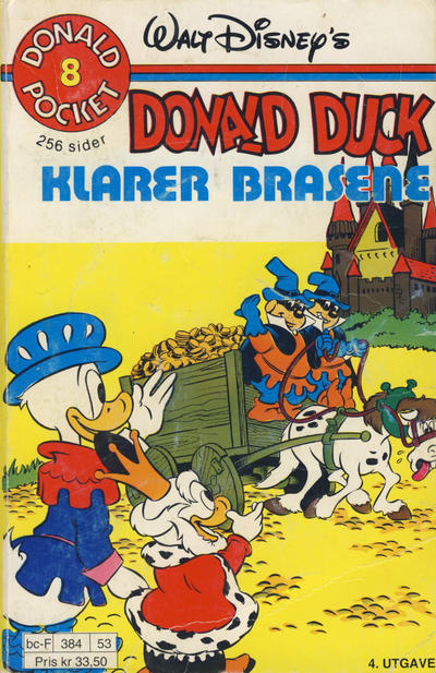 Cover for Donald Pocket (Hjemmet / Egmont, 1968 series) #8 - Donald Duck klarer brasene [4. opplag]