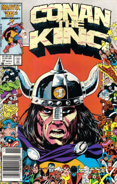 Cover for Conan the King (Marvel, 1984 series) #37 [Newsstand]