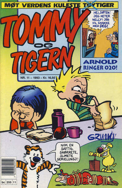 Cover for Tommy og Tigern (Bladkompaniet / Schibsted, 1989 series) #11/1993