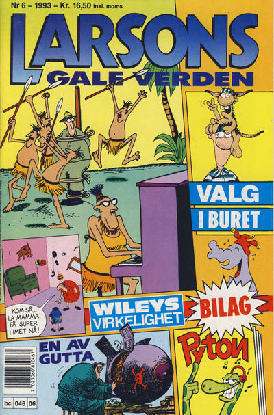 Cover for Larsons gale verden (Bladkompaniet / Schibsted, 1992 series) #6/1993