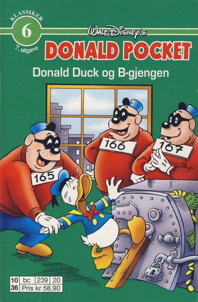 Cover for Donald Pocket (Hjemmet / Egmont, 1968 series) #6 - Donald Duck og B-gjengen [7. opplag bc 239 20]