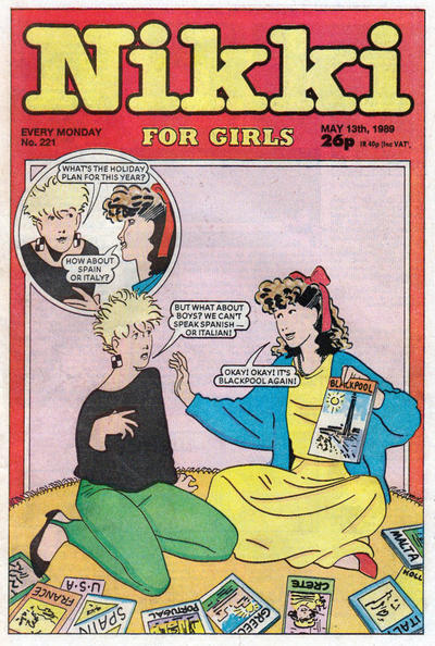 Cover for Nikki for Girls (D.C. Thomson, 1985 series) #221