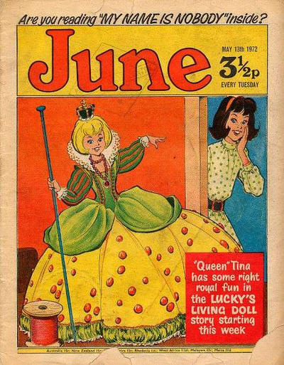 Cover for June (IPC, 1971 series) #13 May 1972