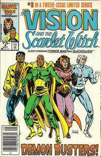 Cover for The Vision and the Scarlet Witch (Marvel, 1985 series) #8 [Newsstand]