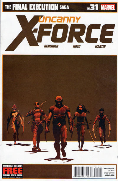 Cover for Uncanny X-Force (Marvel, 2010 series) #31