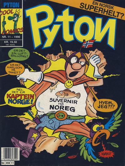 Cover for Pyton (Bladkompaniet / Schibsted, 1988 series) #11/1990