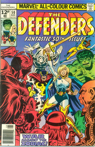 Cover for The Defenders (Marvel, 1972 series) #50 [British]