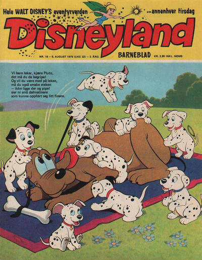 Cover for Disneyland barneblad (Hjemmet / Egmont, 1973 series) #16/1975