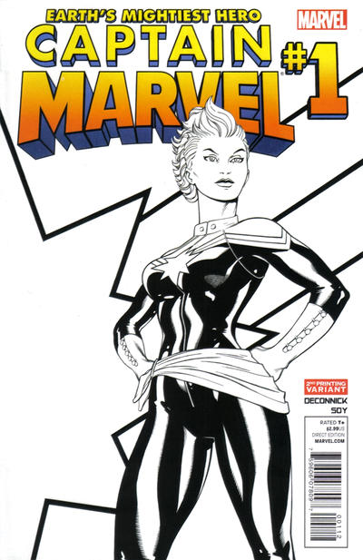 Cover for Captain Marvel (Marvel, 2012 series) #1 [2nd Print Variant]