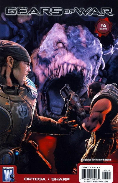 Cover for Gears of War (DC, 2008 series) #4 [Video Game Art Cover]