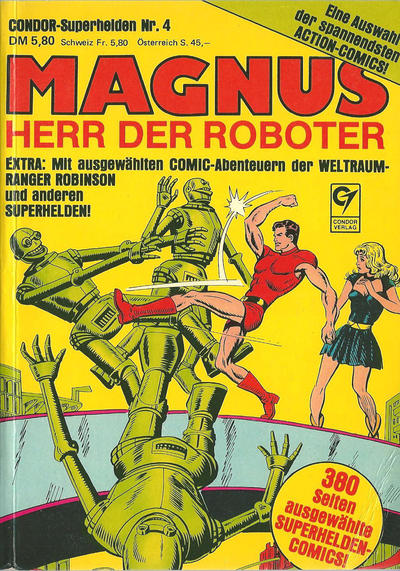 Cover for Condor Superhelden Taschenbuch (Condor, 1978 series) #4 - Magnus, Herr der Roboter