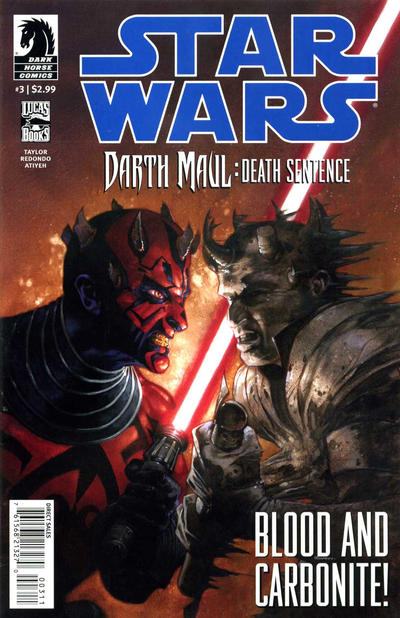 Cover for Star Wars: Darth Maul - Death Sentence (Dark Horse, 2012 series) #3