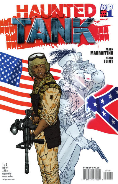 Cover for The Haunted Tank (DC, 2009 series) #1 [Henry Flint Cover]