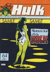 Cover Thumbnail for Lady Hulk (Atlantic Forlag, 1982 series) #4/1984